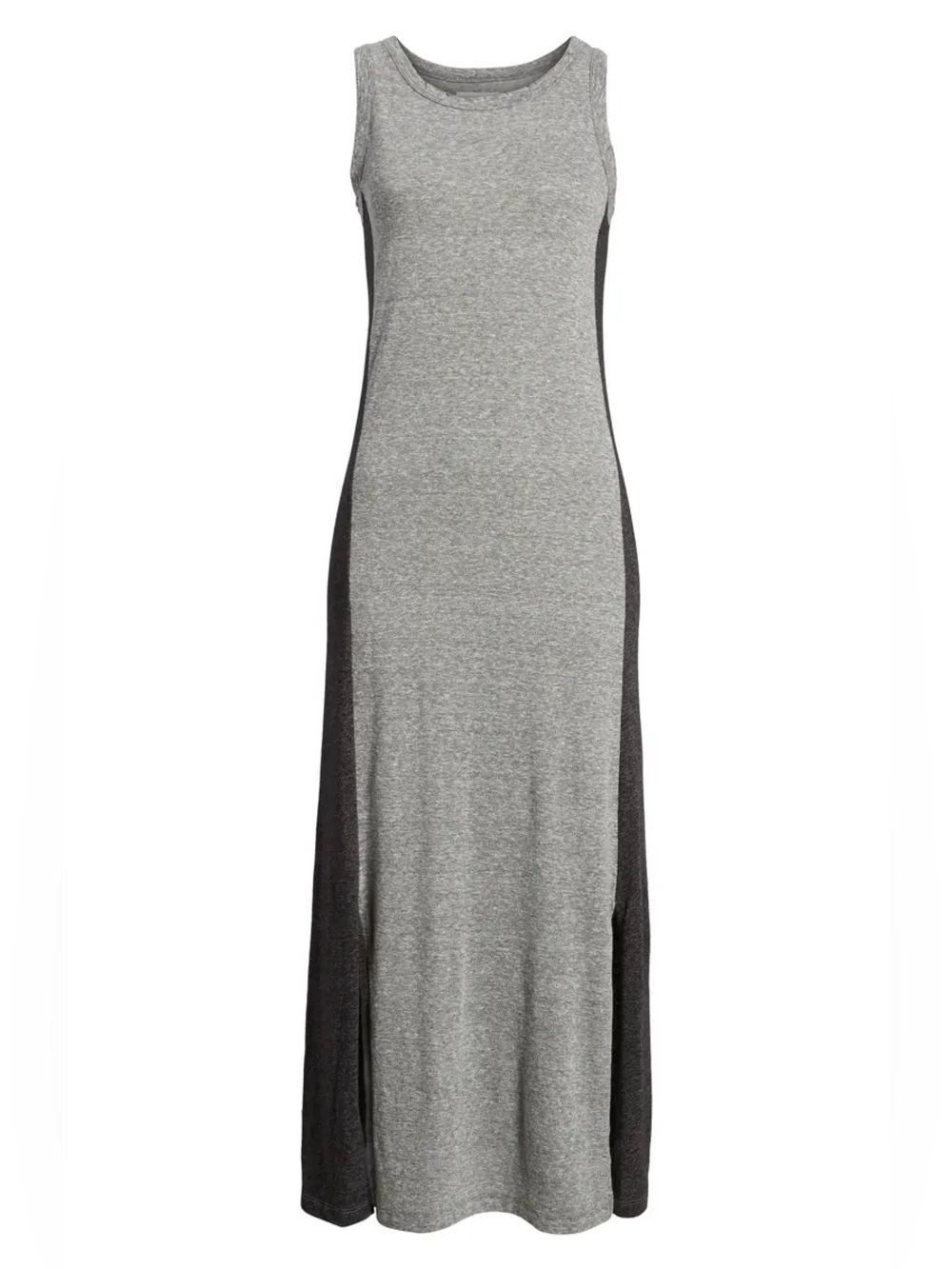 Current/Elliott Heather Gray & Black Midi Dress